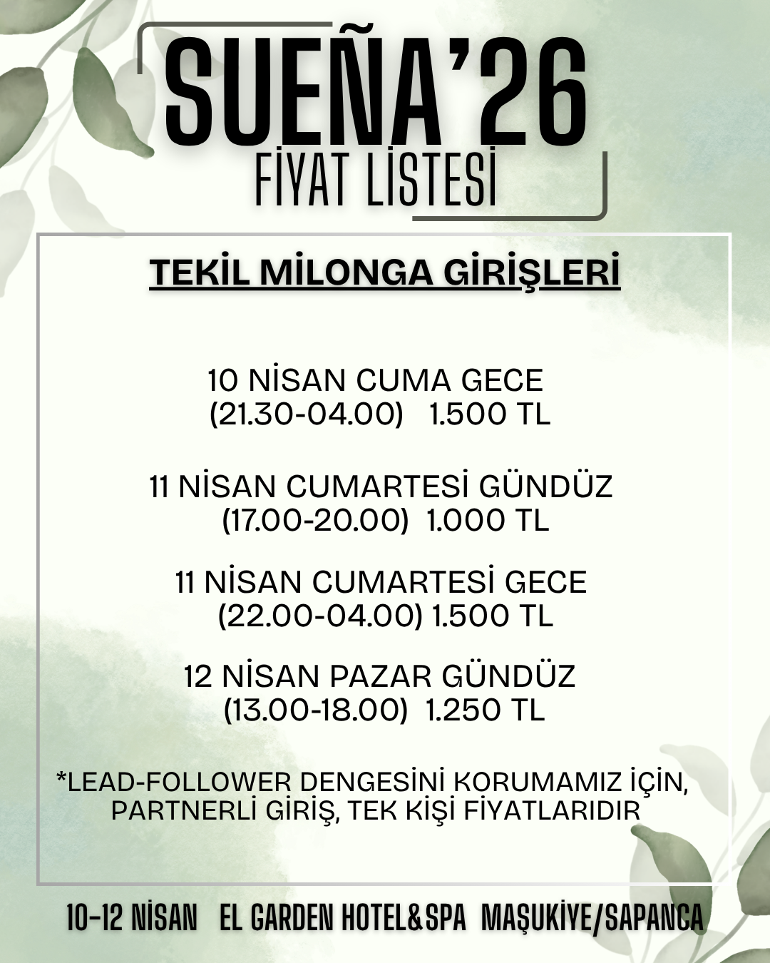 TEKİL MİLONGALAR